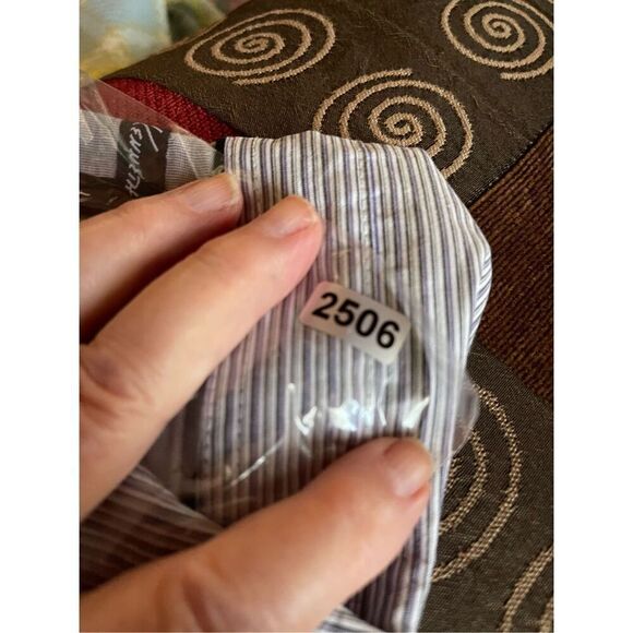 Kenneth Cole men’s size L striped button up shirt - Picture 7 of 7